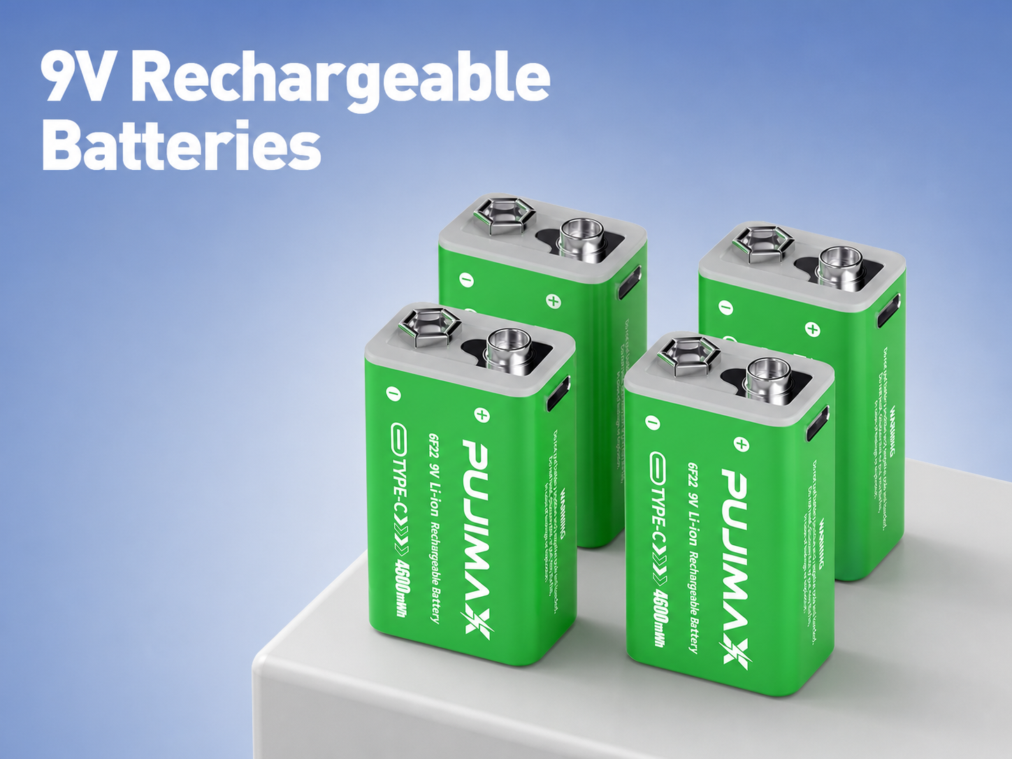 9V Rechargeable Batteries