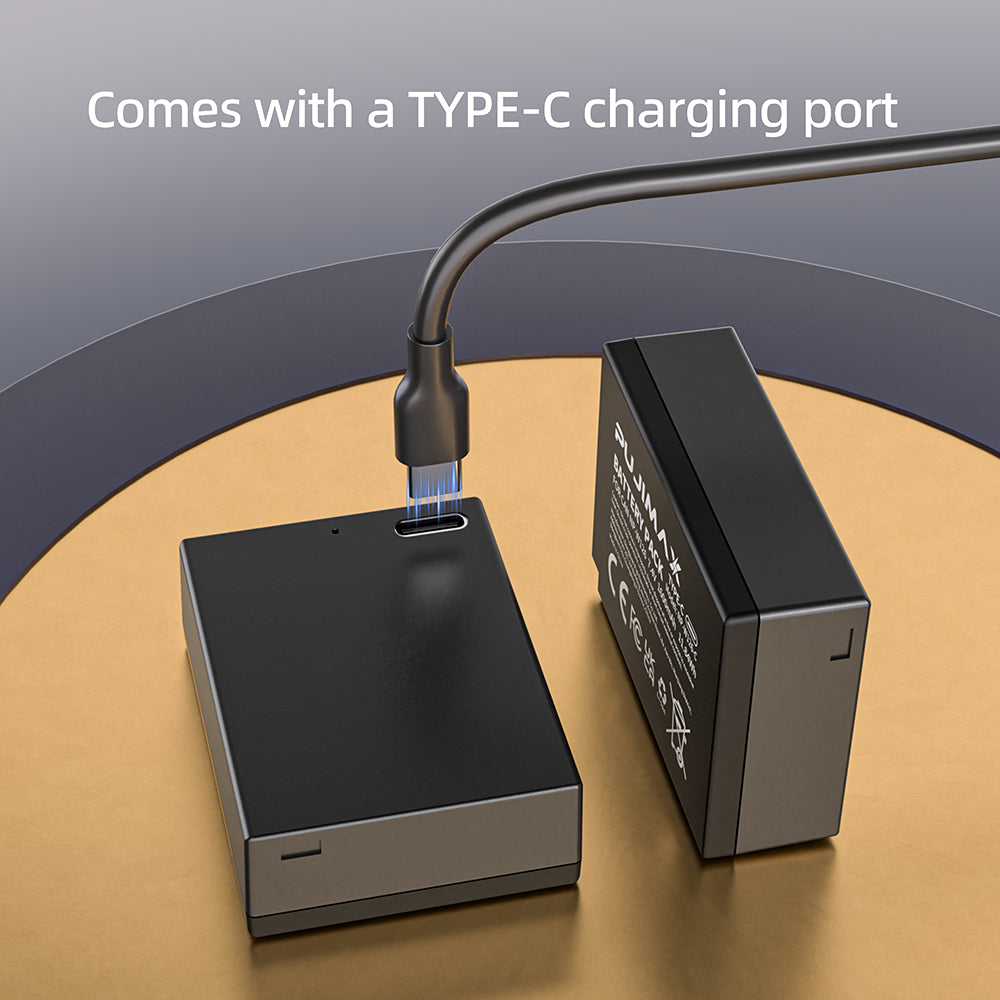 PUJIMAX NP-W126-C 7.4V 1600mAh Type-C Camera Battery - 1pc