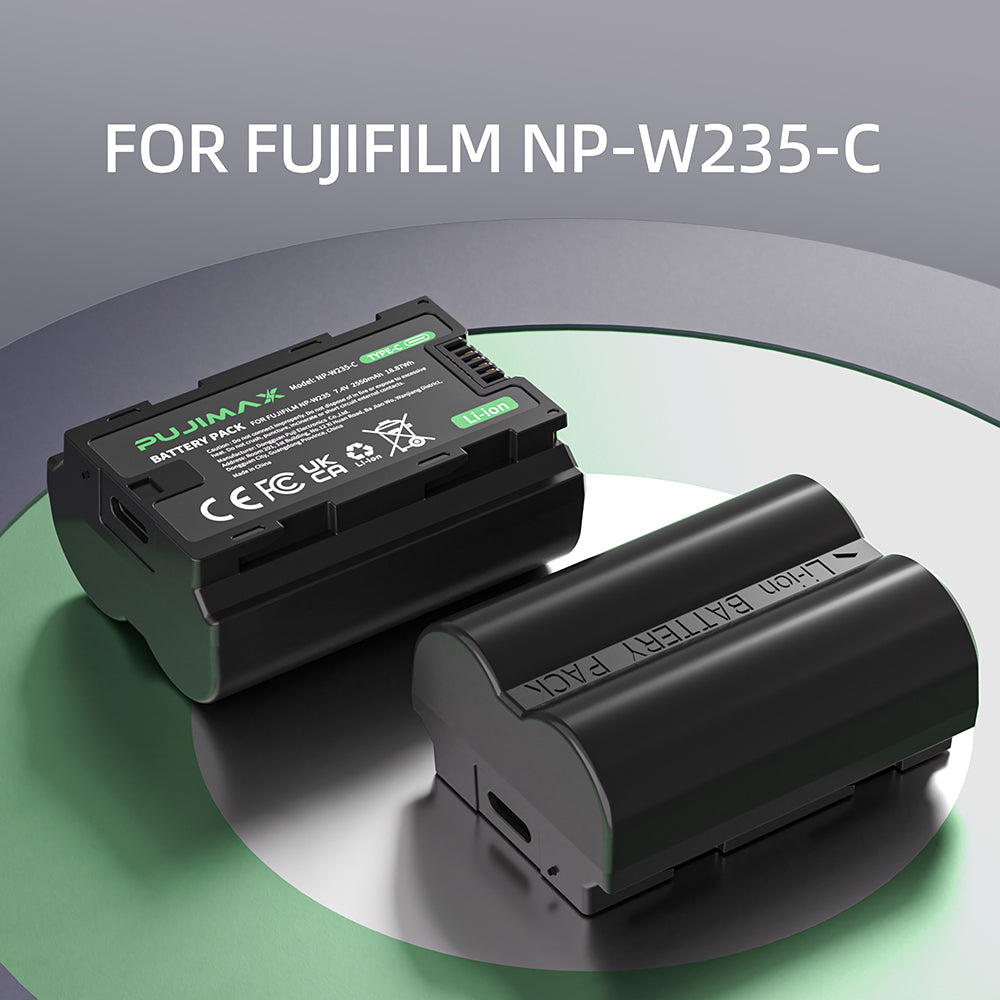 PUJIMAX NP-W235-C 7.4V 2550mAh Type-C Camera Battery - 1pc