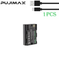 PUJIMAX 2600mAh LP-E6NH LP E6NH LP E6 LP-E6 Battery with Type-C Input For Canon R7 R5 R6 R 5D IV/III/II 6D 6D II 7D 7D II 60D