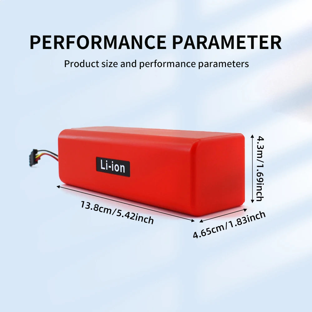 PUJIMAX 14.4V Li-ion Battery Robotic Vacuum Cleaner Replacement Battery for Xiaomi Robot Roborock S50 S51 S55 Accessory Spare