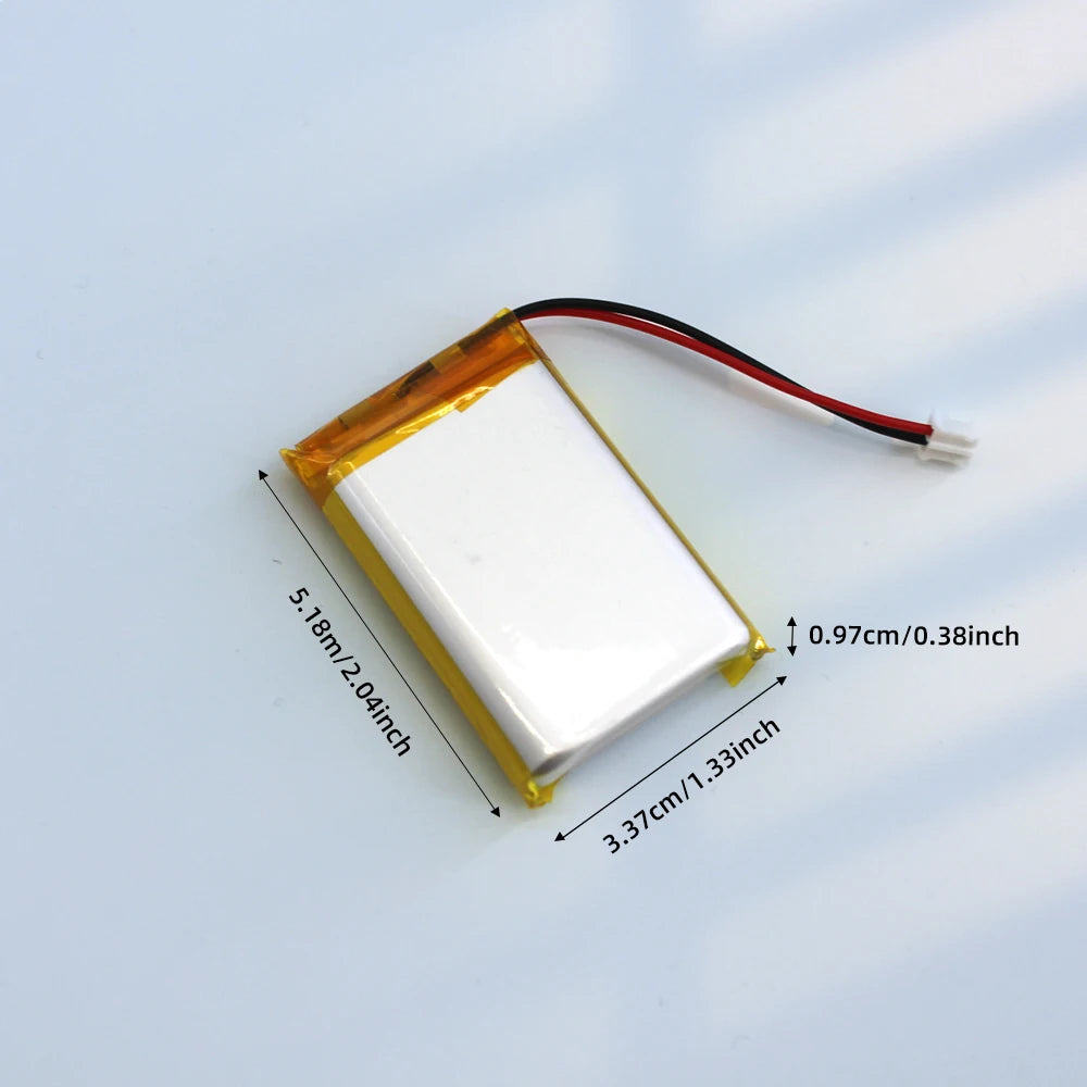PUJIMAX 103450 3.7V 2000mAh Polymer Lithium Rechargeable Battery with PH 2.0mm 2pin plug for GPS navigator MP5 Bluetooth Headset