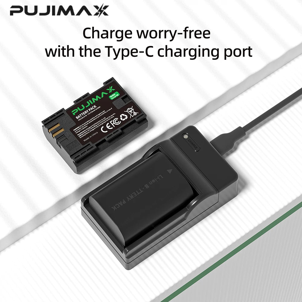 PUJIMAX LP-E6 LPE6 LPE6N LP E6 Battery Charger for Canon EOS 5DS R 5D Mark II III IV 5D2 5D3 5D4 6D 60Da 7D 7D2 70D 80D 90D R5