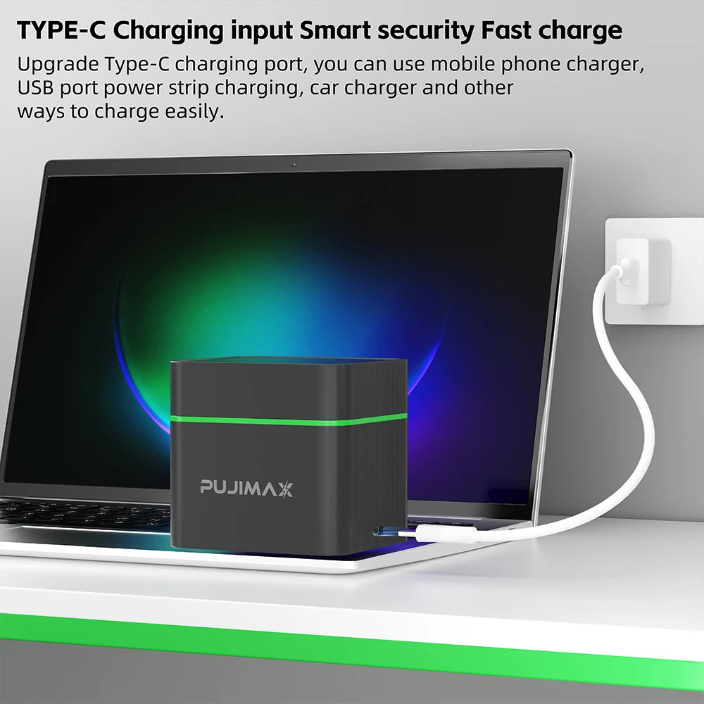  PUJIMAX AA 4255mWh Rechargeable Charging Case Charger For Batteries 1.5V lithium batteries Constant-Voltage Charger