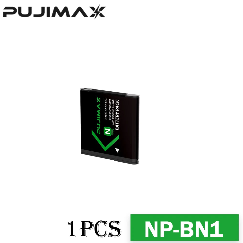 PUJIMAX 1400mAh NP-BN1 Battery For SONY DSC TX9 T99 WX5 TX7 W390 W380 W350 W320 W360 QX100 W370 NP BN1 Camera Digital Batteries