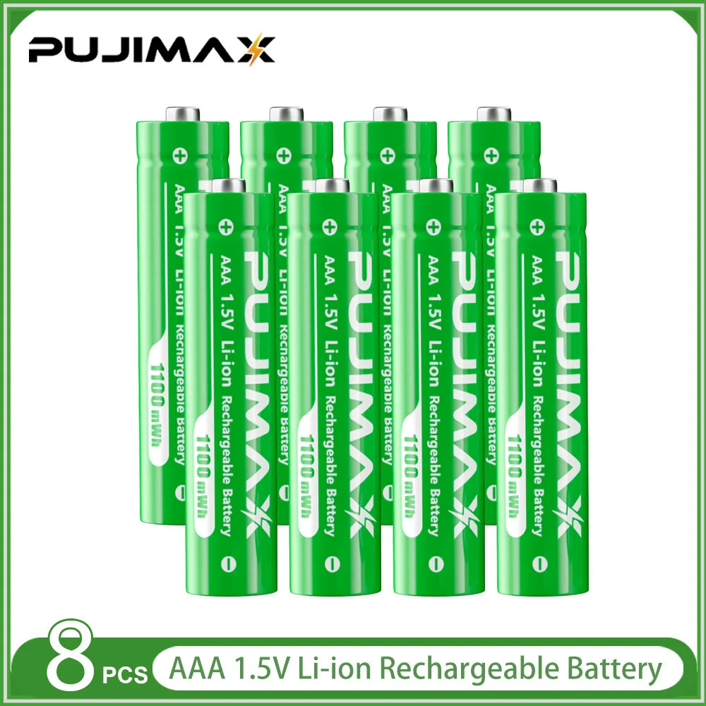 PUJIMAX 1.5V Lithium Battery Charger Fast Charging Rechargeable Battery For Hunting Camera Remote Control Mouse Smart Door ﻿