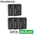 PUJIMAX EN-EL25 EN-EL25a ENEL25 1880mAh Rechargeable Li-ion Battery for Nikon Z50 Z30 ZFC Mirrorless Digital Cameras Batteries