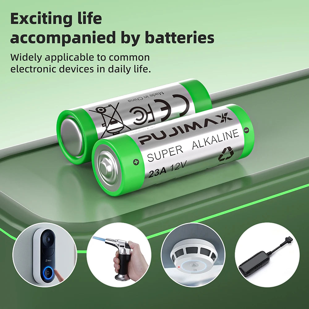 PUJIMAX 5-60PCS 12V 23A Alkaline Battery 58mAh-A23 E23A K23A L1028 for Remote Control Doorbell Toys Flashlight Primary Batteries