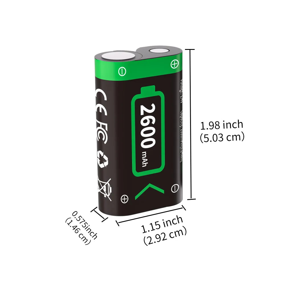 PUJIMAX 2-10pcs 2600mAh XBOX Battery Rechargable Batteries Pack For XBOX Serise S/X and XBOX ONE S/X/Elite With＆ Chaging Cable
