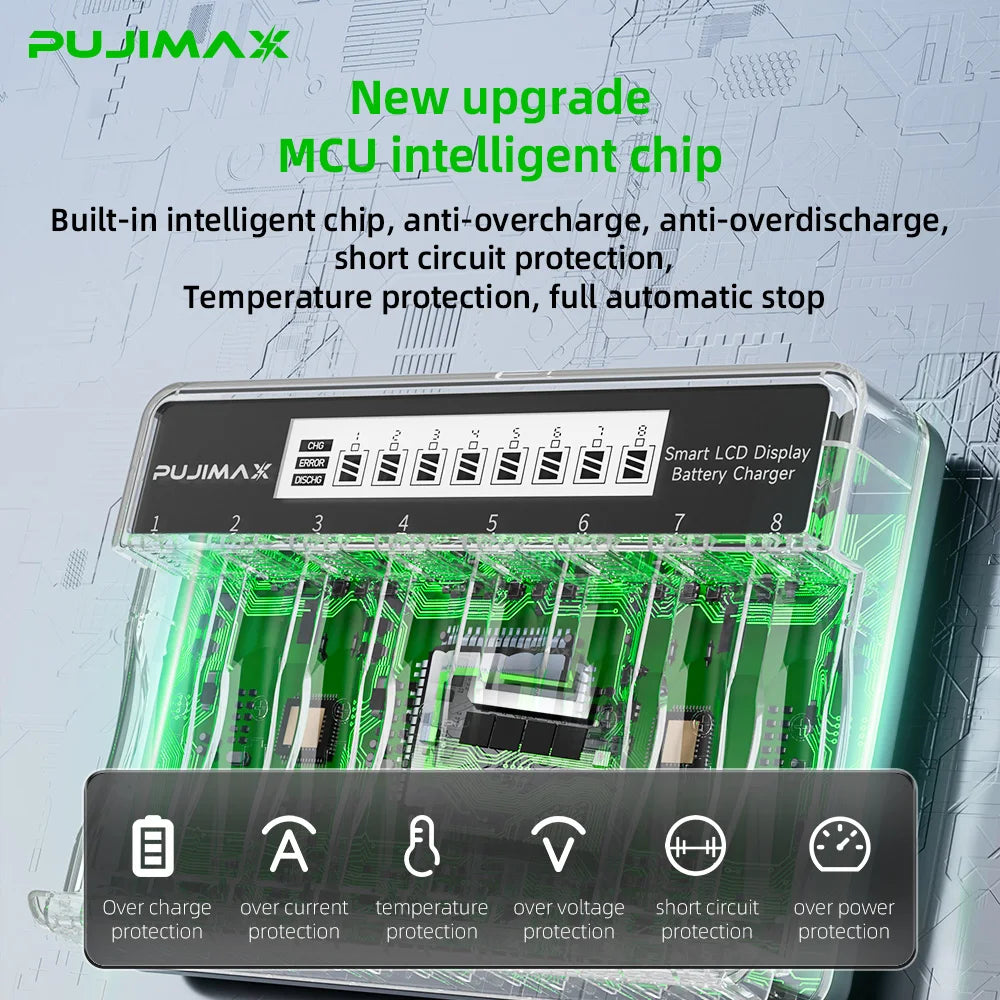  PUJIMAX 1.5V Li-ion Rechargeable Battery 4255mWh/1100mWh 1.5V Lithium Rechargeable Batteries Battery For Remote Control Toy