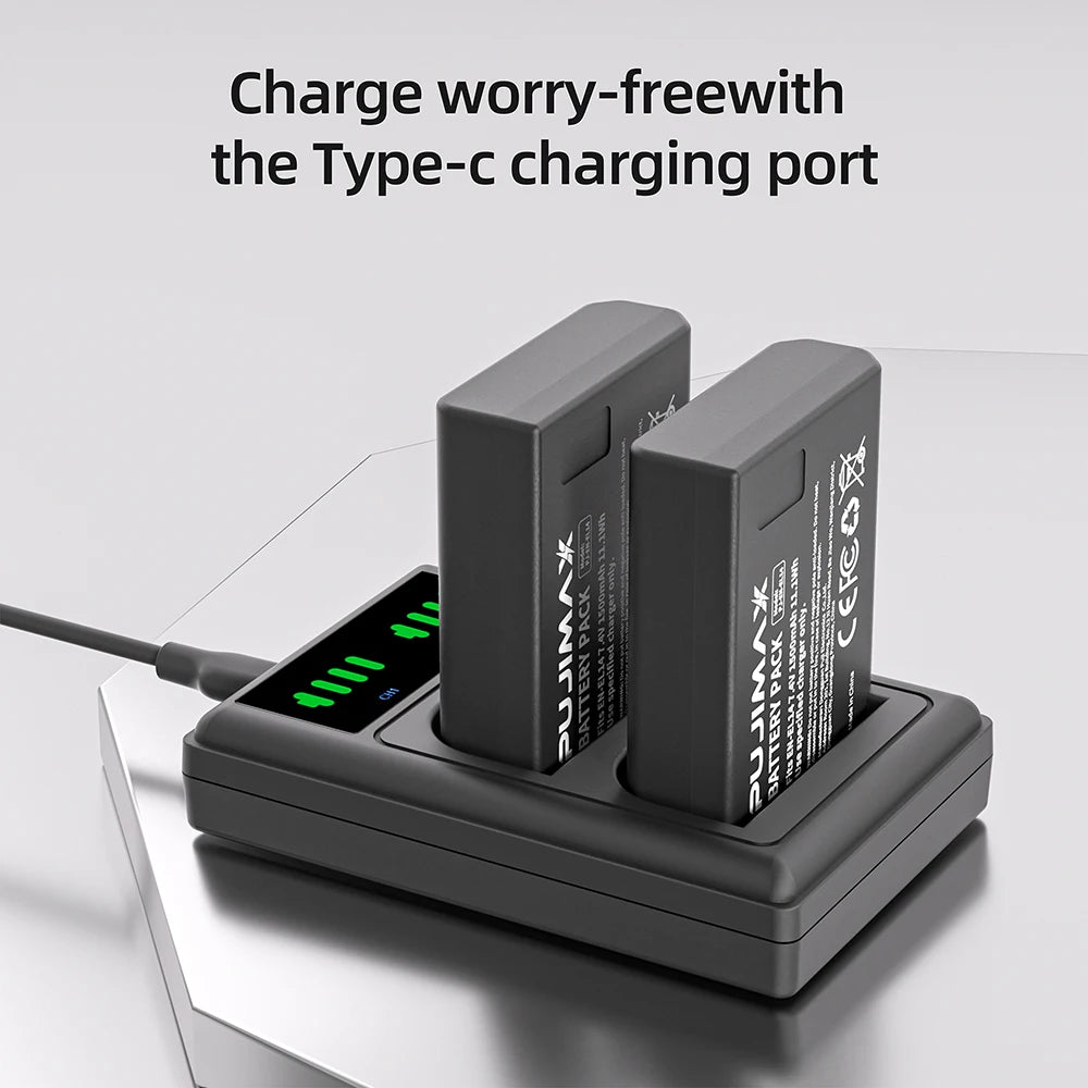 PUJIMAX EN-EL14 EN-EL14a ENEL14 EN EL14 EL14a Battery+LCD USB Dual Charger for Nikon D3100 D3200 D3300 D5100 D5200 D5300 P7000