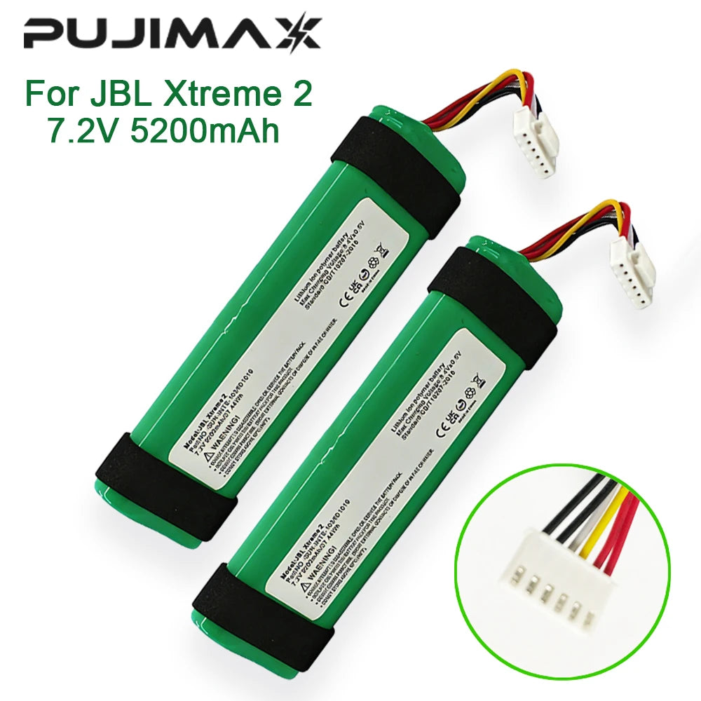 PUJIMAX Rechargeable Lithium ion Polymer Battery For JBL Xtreme 2 Bluetooth Speaker 7.2V 5200mAh SUN-INTE-103/ID1019 Batteriea