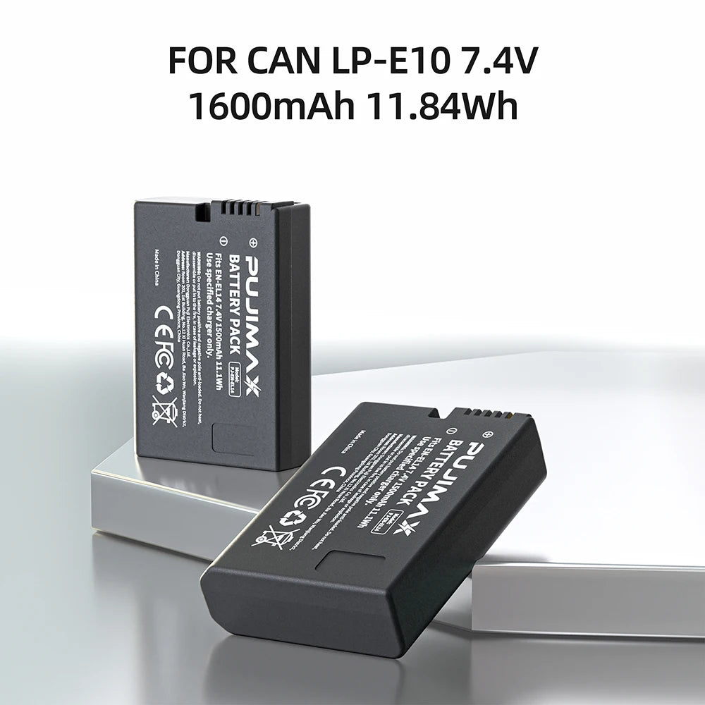 PUJIMAX EN-EL14 EN-EL14a ENEL14 EN EL14 EL14a Battery+LCD USB Dual Charger for Nikon D3100 D3200 D3300 D5100 D5200 D5300 P7000