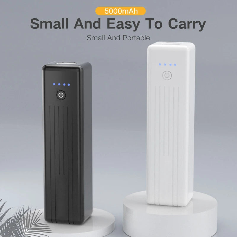 PUJIMAX 5000mAh Power Bank 12W Fast Charging Portable External Battery for iPhone 15 14 12 Xiaomi Huawei Samsung Mini Powerbank