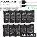 PUJIMAX 1680mAh EN-EL14 EL14 CAMERA BATTERY For Nikon P7000 P7100 P7800 P7700 D3100 D3200 D3300 D3400 D3500 D5600 D5100 D5300