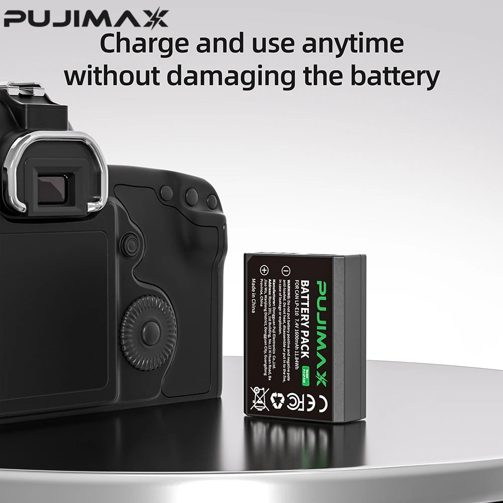 PUJIMAX 4x LP-E10 LP E10 LPE10 Camera Batteries+LCD USB Dual Charger for Canon EOS 1100D 1200D 1300D Kiss X50 X70 X80 Rebel T6