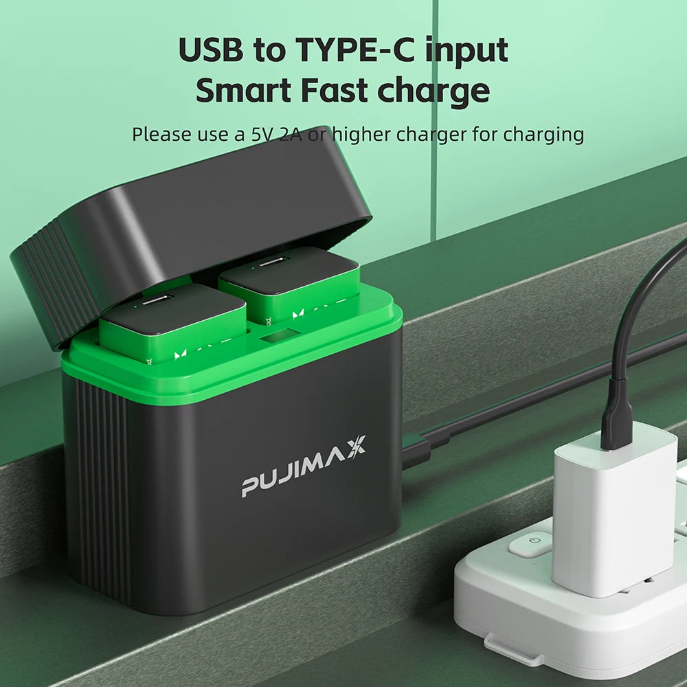 PUJIMAX 9V Rechargeable Battery+Charger 280mAh Ni-MH Batteries for Multimeter Microphone Toy Remote Control Guitar Smoke Alarm
