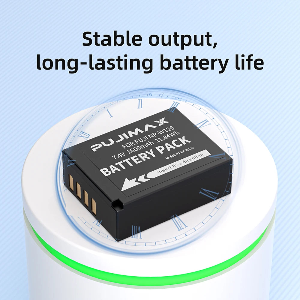 PUJIMAX NP-W126S NP-W126 Battery For Fujifilm Fuji X100F X-PRO1 X-PRO2 X-A1/A2/A3/A10 X-E1 X-E2 X-E2S X-E3 X-M1 X-T1/T2/T10