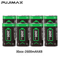 PUJIMAX 2-10pcs 2600mAh XBOX Battery Rechargable Batteries Pack For XBOX Serise S/X and XBOX ONE S/X/Elite With＆ Chaging Cable