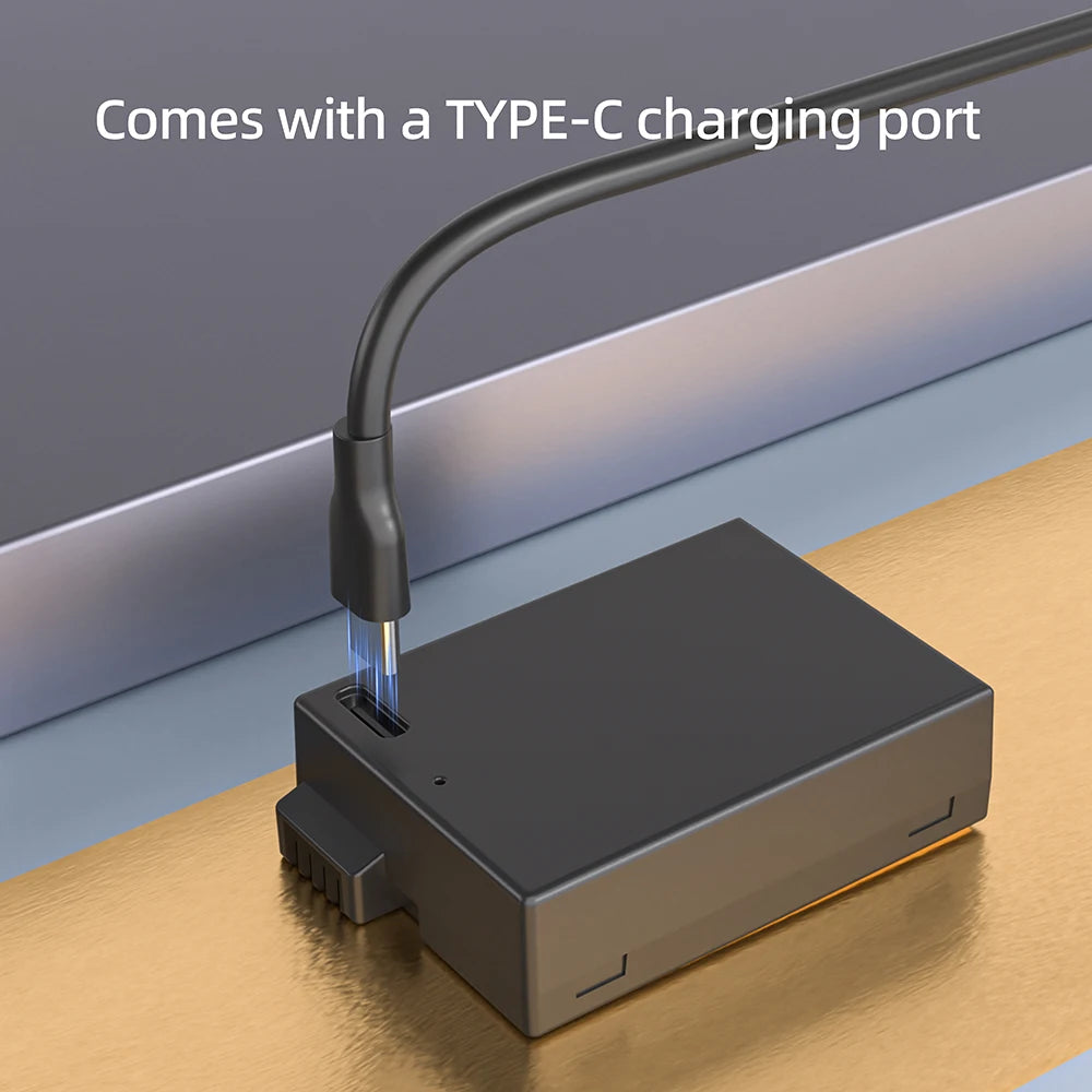 PUJIMAX 2100mAh LP-E8 LP E8 LPE8 Rechargeable Camera Battery with USB-C Input Canon EOS 550D 600D 650D 700D Rebel T2i T3i T4i T5