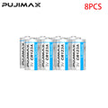 PUJIMAX 3V CR123A Primary Lithium Battery CR123A CR17345 DL123A EL123A Batteries for Digital Camera Wireless Mouse Calculator