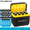 PUJIMAX Rechargeable 1.5V 1100mWh 3400mWh Lithium Battery With Fast Charging Box High Capacity Lithium Battery Constant Output