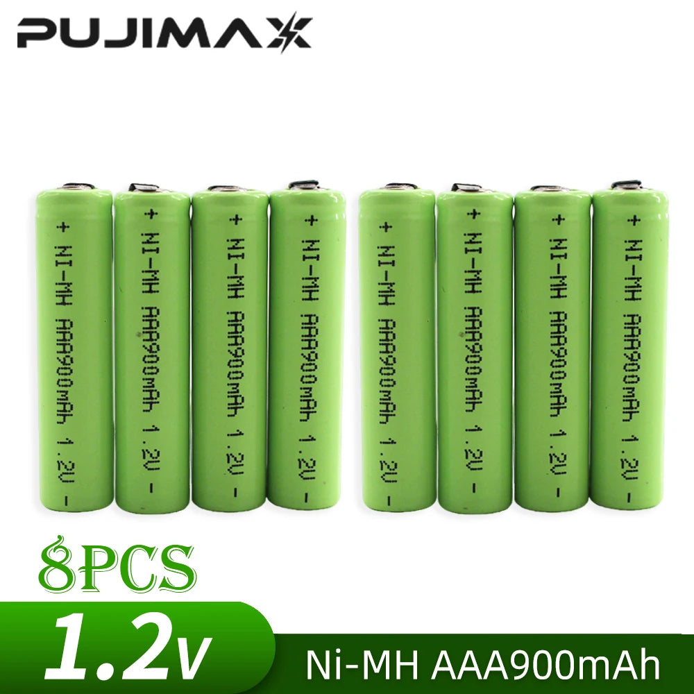 PUJIMAX 1.2V AA 2200mah Rechargeable Battery 1.2V AAA 900mah Ni-MH Batteries for Philips Electric Shaver Razor Braun Toothbrush