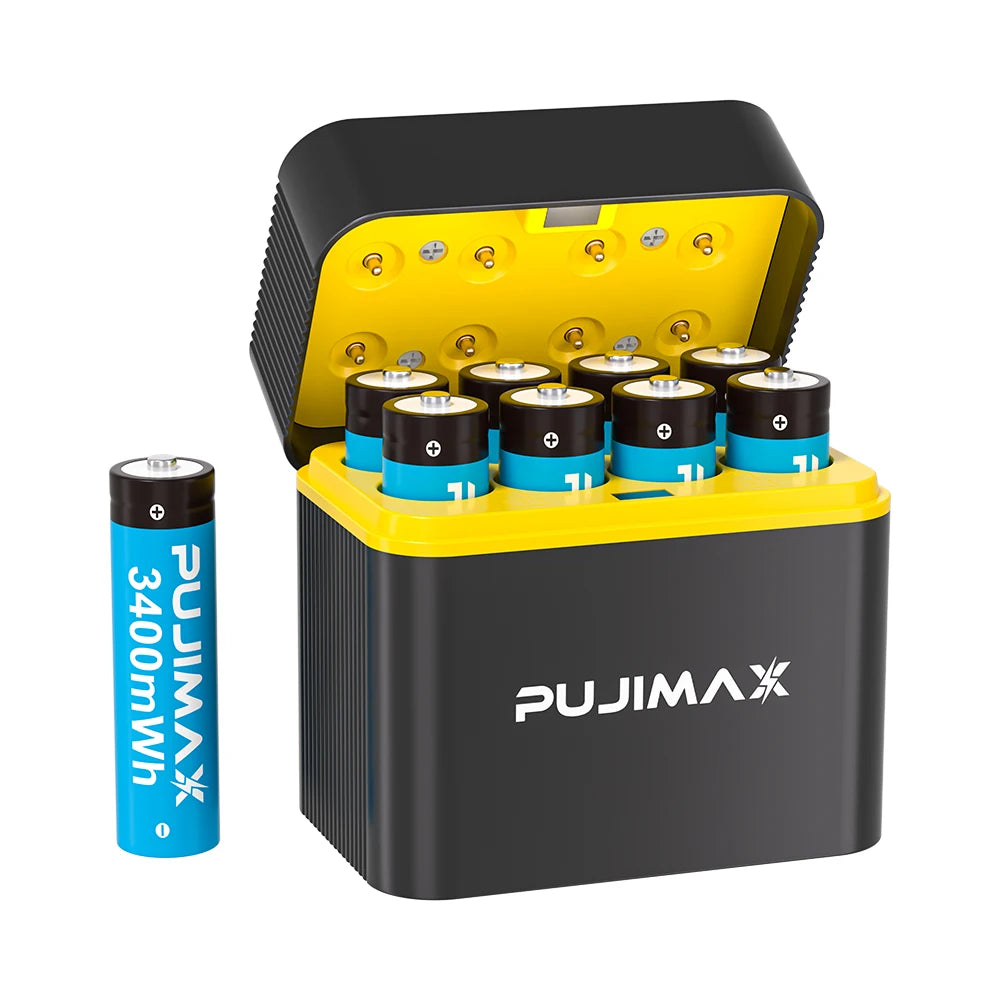  PUJIMAX New High Performance Rechargeable Lithium Battery AA 1.5V Rechargeable Battery Camera Game Console Flashlight Too