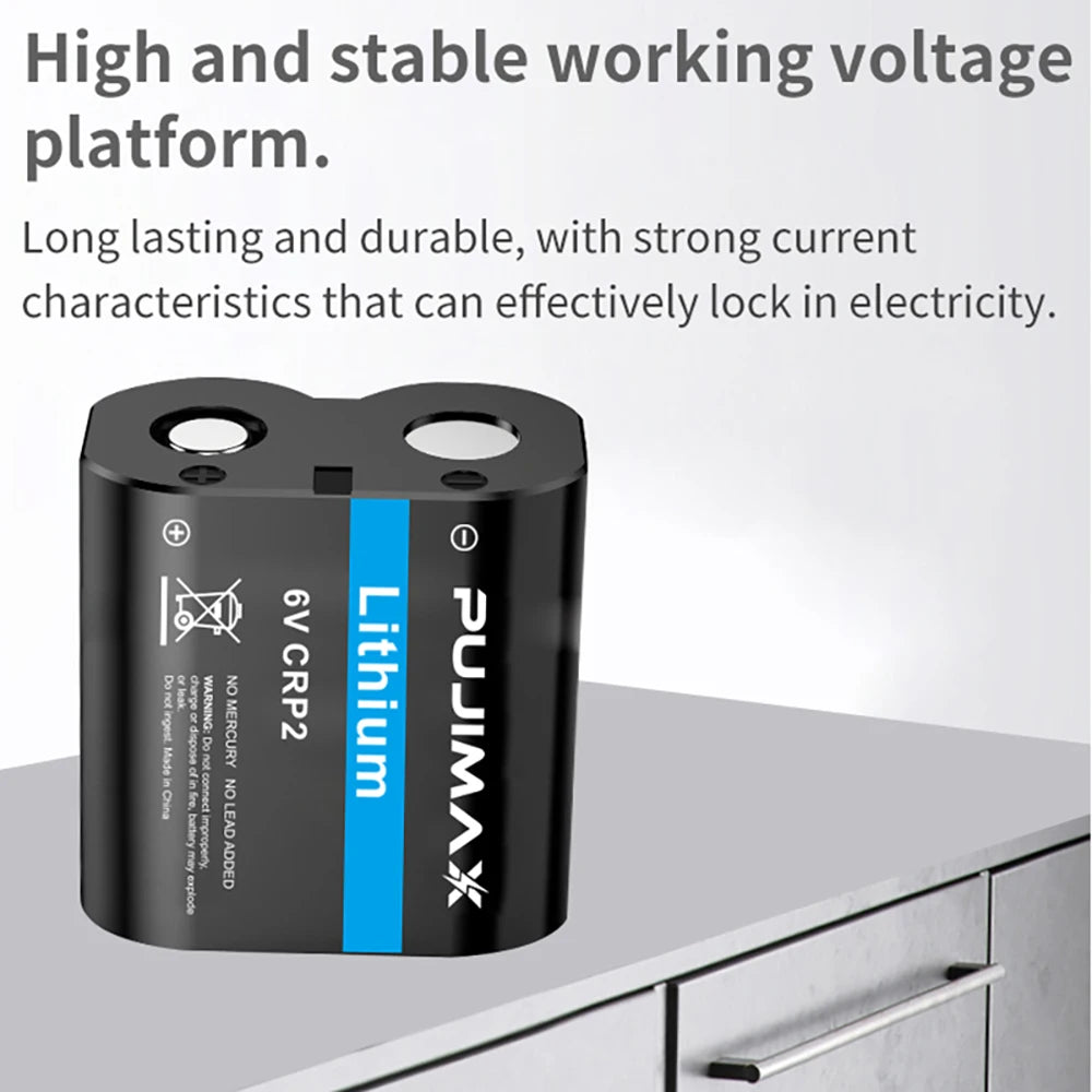 PUJIMAX CR-P2 CR P2 CRP2 2CP4306 DL223A EL223A 6V Li-Ion Battery For Digital Camera Infrared Sensor Faucet Sens Primary Battery