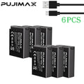 PUJIMAX 1800mAh LPE17 LP E17 LP-E17 Battery with USB-C Input for Canon EOS RP 200 250D M3 M5 M6 750D 760D T6i T6s 800D 8000D 77D