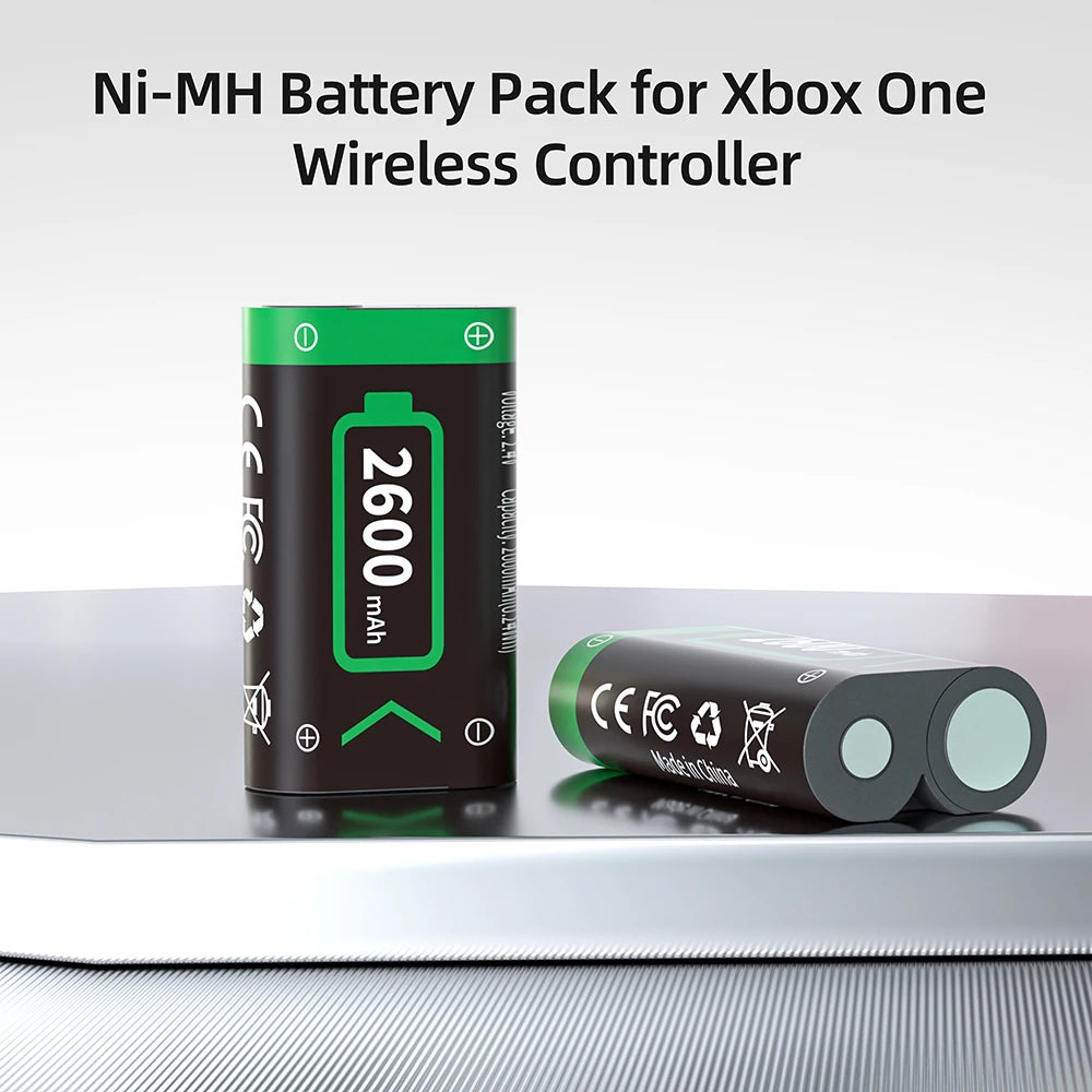 PUJIMAX 2-10pcs 2600mAh XBOX Battery Rechargable Batteries Pack For XBOX Serise S/X and XBOX ONE S/X/Elite With＆ Chaging Cable