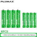 PUJIMAX 1.5V AA AAA Li-ion Rechargeable Battery Charger For 1100mWh 4255mWh Battery Rechargeable Led Indicator