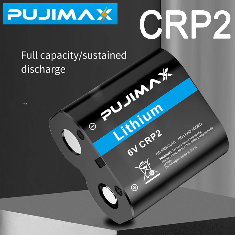 PUJIMAX CR-P2 CR P2 CRP2 2CP4306 DL223A EL223A 6V Li-Ion Battery For Digital Camera Infrared Sensor Faucet Sens Primary Battery