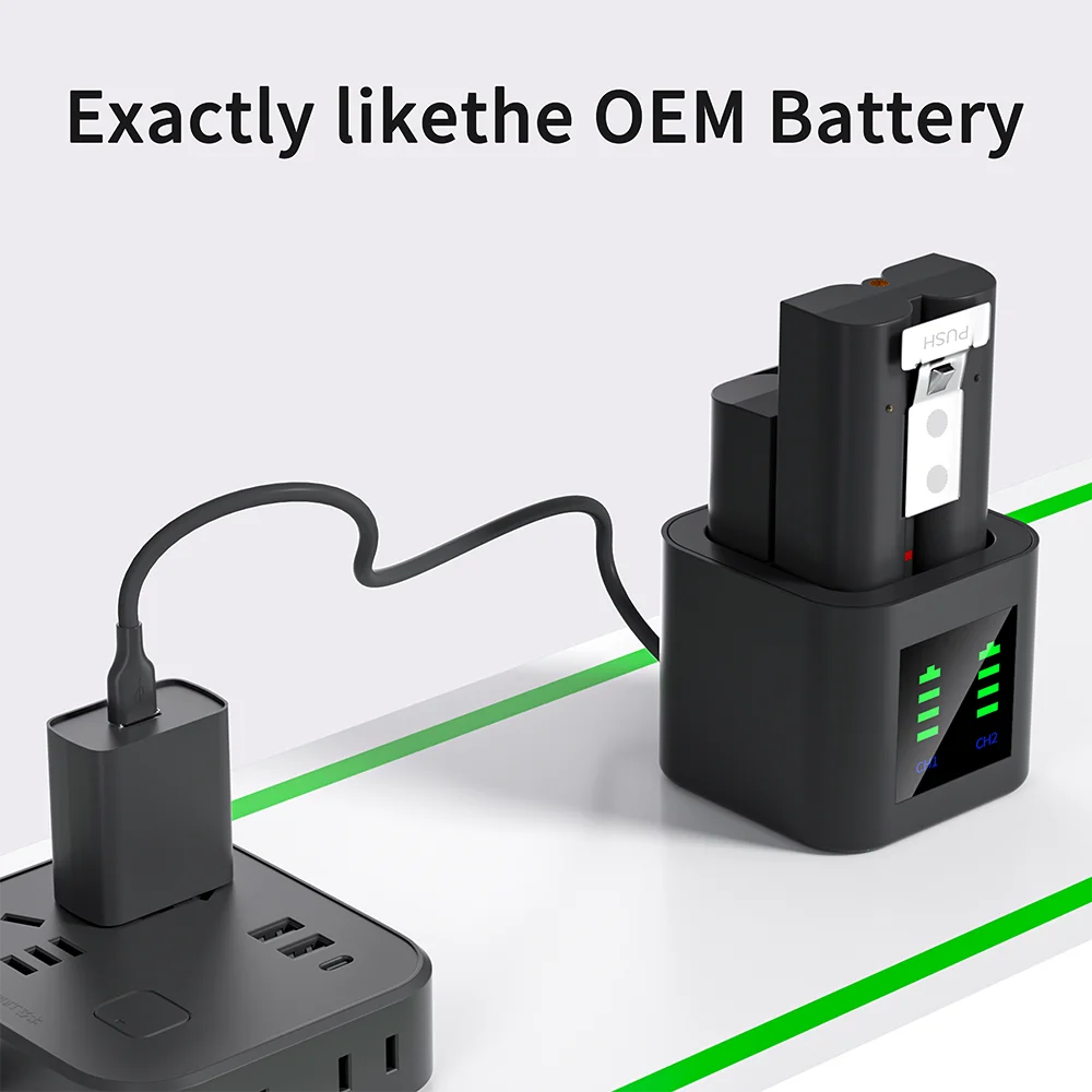 PUJIMAX 6800mAh V4 Battery for Ring Video Doorbell 1/2/3/3+/3 Plu/4 and 3.65V Cam Replace Li-ion Rechargeability Battery Charger