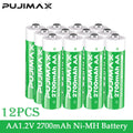  PUJIMAX  Rechargeable Ni-MH 1.2V AAA 1100mWh Smart Charging Compartment  Ni-MH Battery Rechargeable Charger Fast Charging