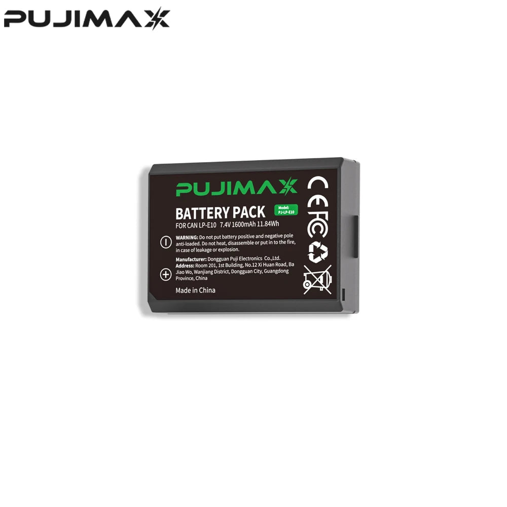 PUJIMAX LP-E10 LPE10 LP E10 Battery Charger For Canon EOS 1100D 1200D 1300D 1500D 2000D 3000D 4000D KISS X50 X70 X80 Rebel T3 T6