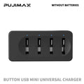 PUJIMAX High Quality Universal USB Interface 4-Slot Charger for LIR220 LIR1632 LIR2032 LIR2025 LIR2016 LIR2450 Button Battery