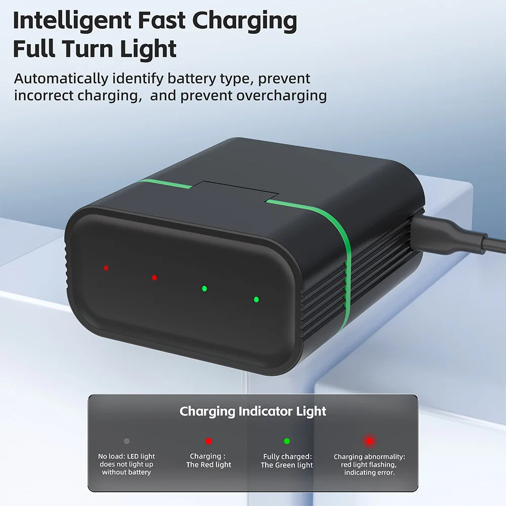 PUJIMAX 4-Slot 1.5V AAA 1100mWh Smart Charging Compartment  Lithium Battery Rechargeable Charger Set Large Capacity
