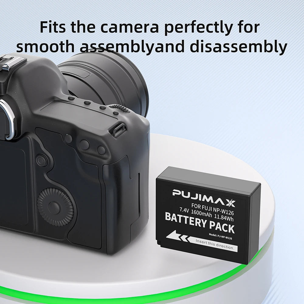 PUJIMAX NP-W126S NP-W126 Battery For Fujifilm Fuji X100F X-PRO1 X-PRO2 X-A1/A2/A3/A10 X-E1 X-E2 X-E2S X-E3 X-M1 X-T1/T2/T10