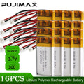 PUJIMAX Real Capacity 502035 3.7V 300mAh Lipo Cells Lithium Polymer Rechargeable Battery for Beauty Instrument GPS LED Light