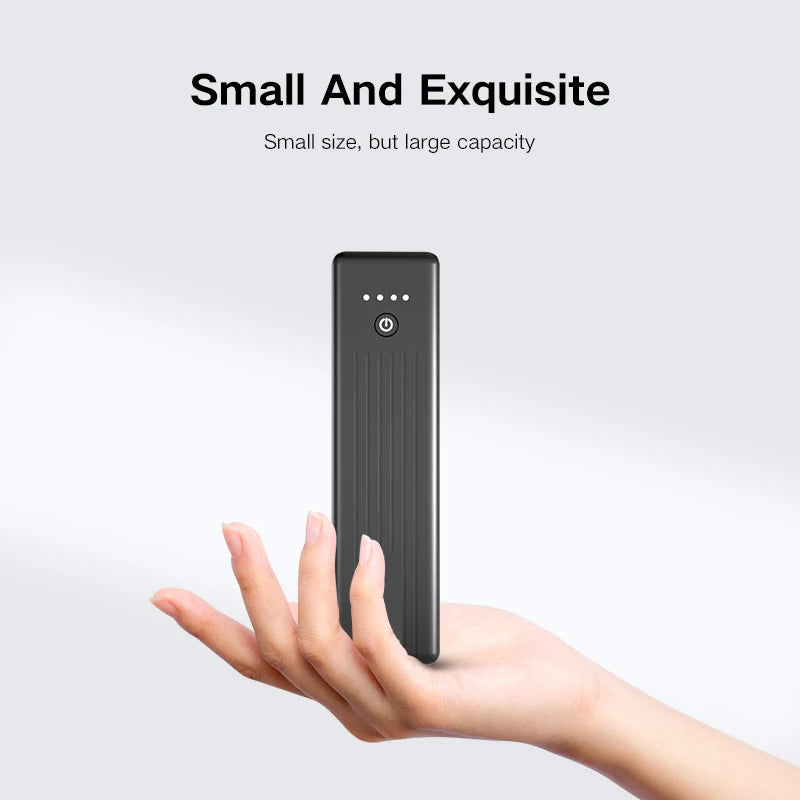 PUJIMAX 5000mAh Power Bank 12W Fast Charging Portable External Battery for iPhone 15 14 12 Xiaomi Huawei Samsung Mini Powerbank