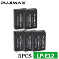 PUJIMAX LP-E12 LP E12 LPE12 Battery for Canon EOS M10,M50, EOS M100,M200 100D Kiss X7 Rebel SL1 Digital Camera Battery 1150mAh