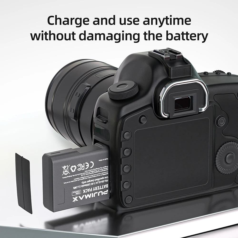 PUJIMAX EN-EL14 EN-EL14a ENEL14 EN EL14 EL14a Battery+LCD USB Dual Charger for Nikon D3100 D3200 D3300 D5100 D5200 D5300 P7000