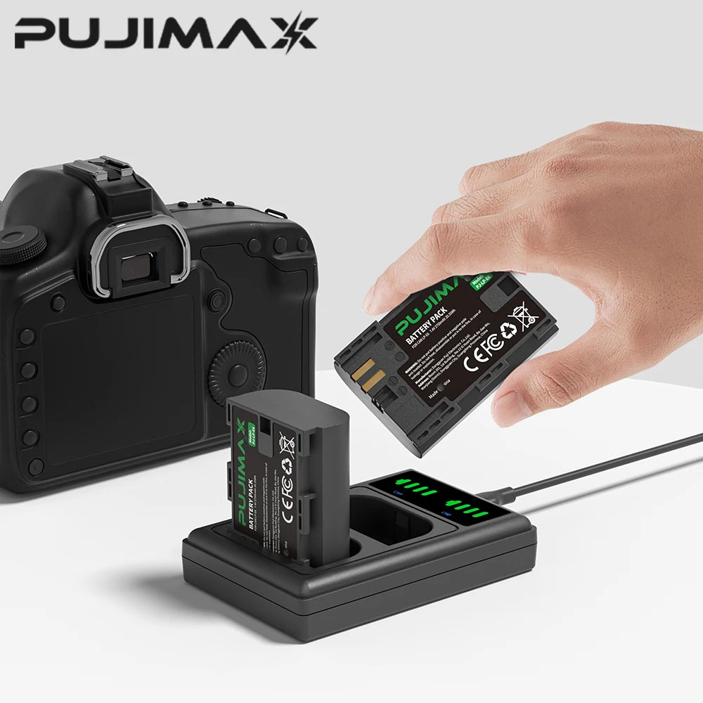PUJIMAX 4X1500mAh NP-FW50 NP FW50 Battery+LED USB Dual Charger for Sony A6000 A6400 A6300 A6500 A7 A7II A7RII A7SII A7S A7S2 A7R