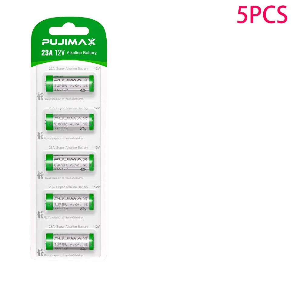 PUJIMAX 5-60PCS 12V 23A Alkaline Battery 58mAh-A23 E23A K23A L1028 for Remote Control Doorbell Toys Flashlight Primary Batteries