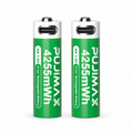 Two PUJIMAX AA 1.5V 4255mWh USB-C rechargeable batteries
