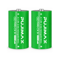 Two PUJIMAX D 1.5V 10000mWh USB-C rechargeable batteries shown at the same angle
