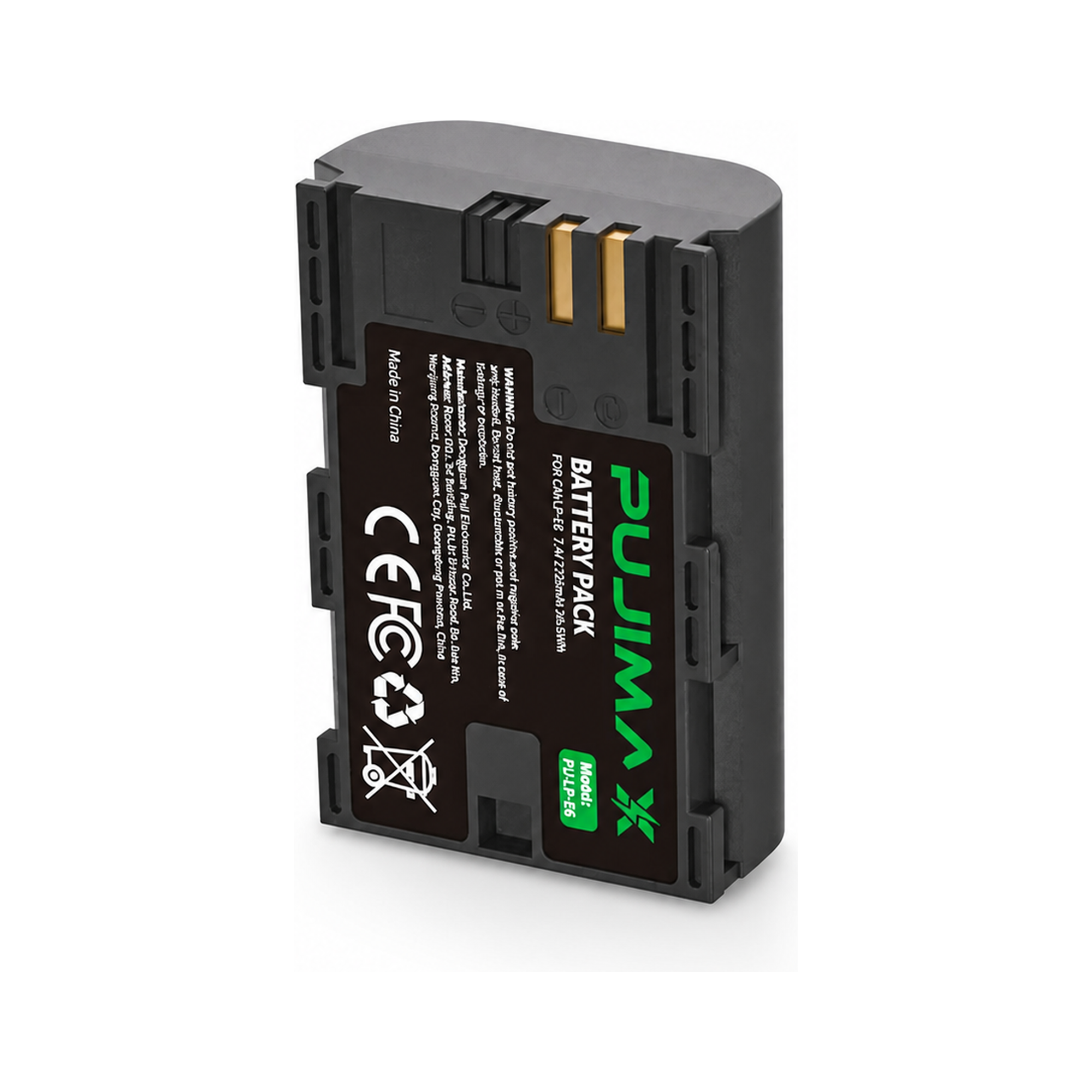 PUJIMAX PJ-LP-E6 7.4V 2750mAh Li-ion Camera Battery