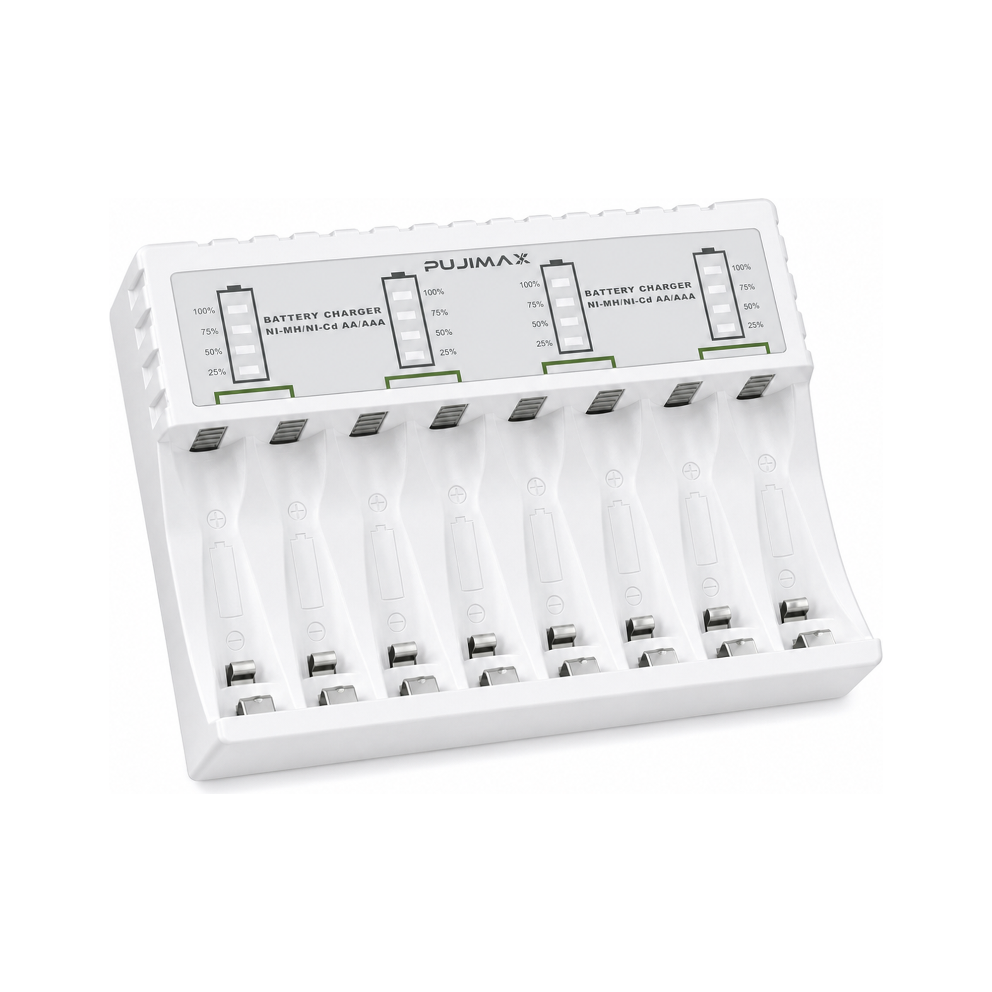 PUJIMAX 8-Slot USB-C Battery Charger