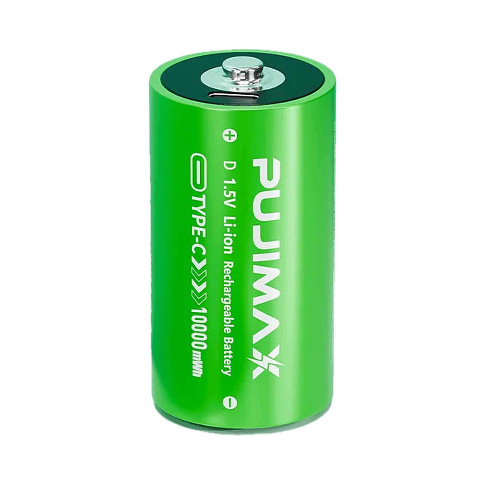 PUJIMAX D 1.5V 10000mWh Li-ion USB-C Rechargeable Battery